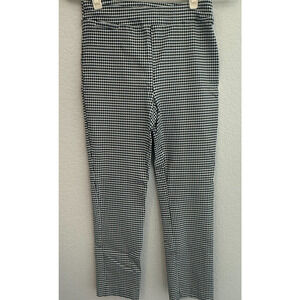 Jules & Leopold Black White Houndstooth Pants Women’s Size Small Pull On Stretch